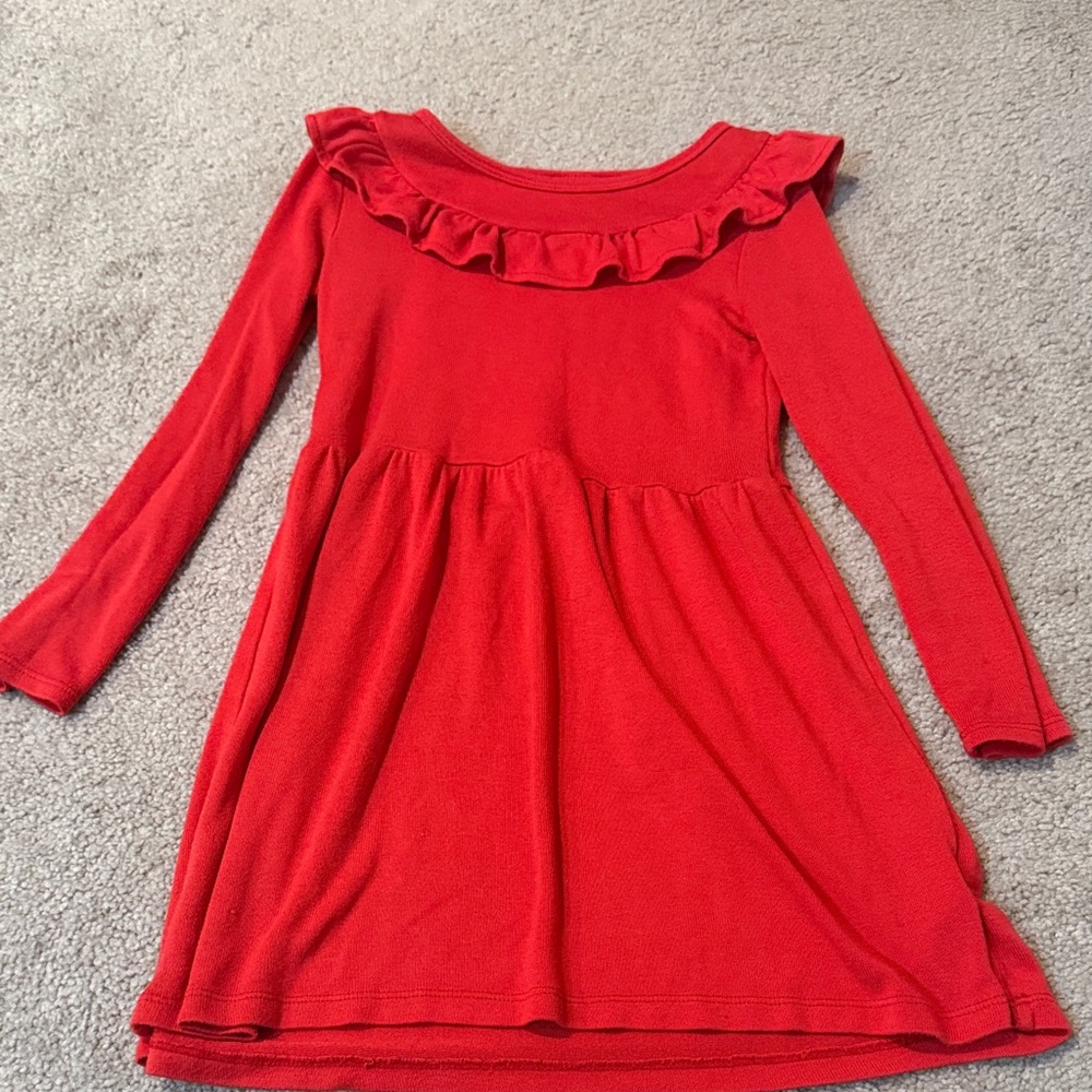 Carter's Vibrant Red Ruffle Dress